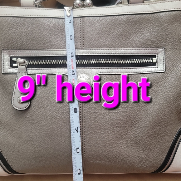 Coach Gray and Cream Satchel - Picture 13 of 16